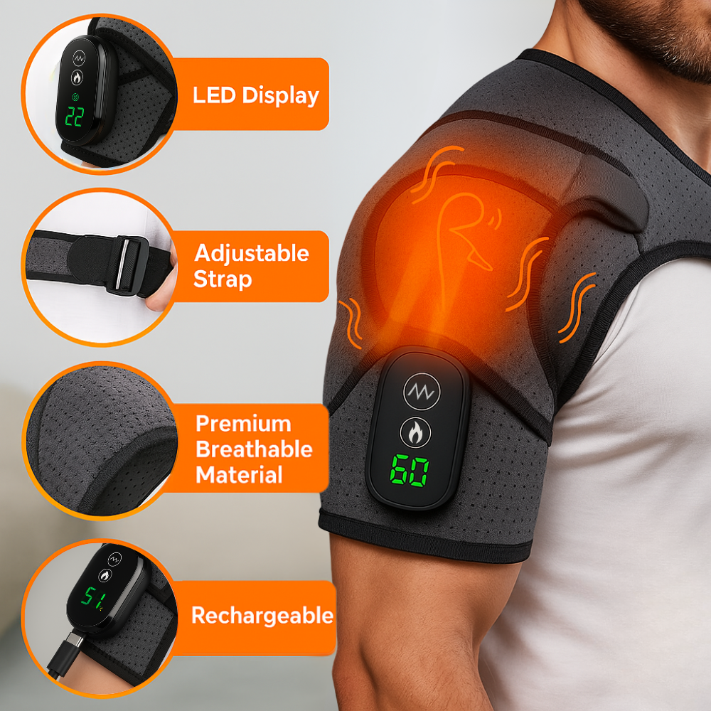 LEVIDE™ Heated Shoulder Massager