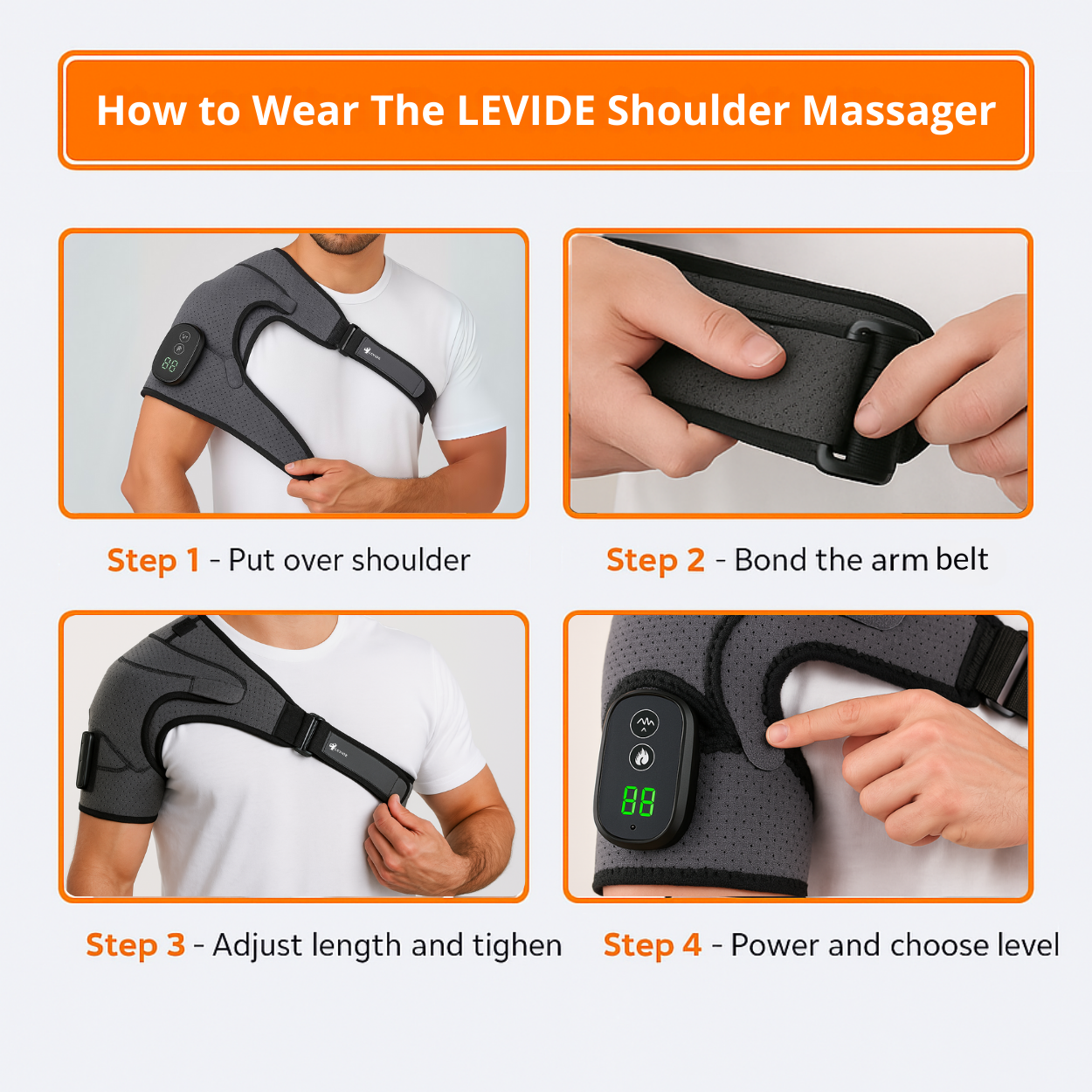LEVIDE™ Heated Shoulder Massager
